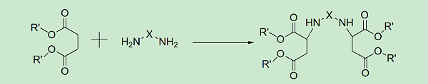 聚天门冬氨酸酯树脂合成反应原理